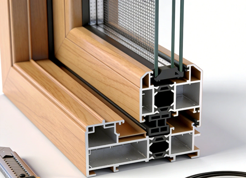 ABS 창 및 도어 프로필 압출 기계