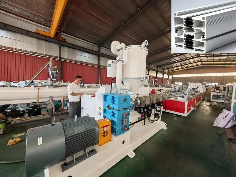 ABS 창 도어 프로필 기계